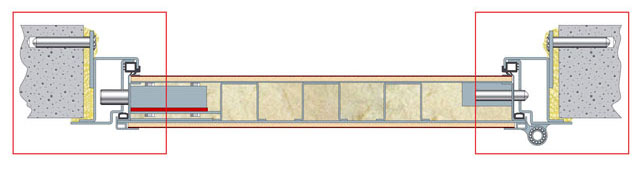 Конструкция А2 с наружной отделочной панелью 8 мм и внутренней отделочной панелью 8 мм